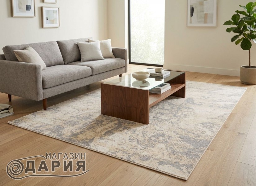 Тъкан килим KAVITA 723 beige/d.grey